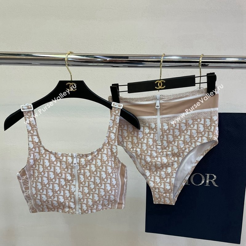 Dior Zipped Swimwear Beige Oblique 2024 061802 (A-240618096)