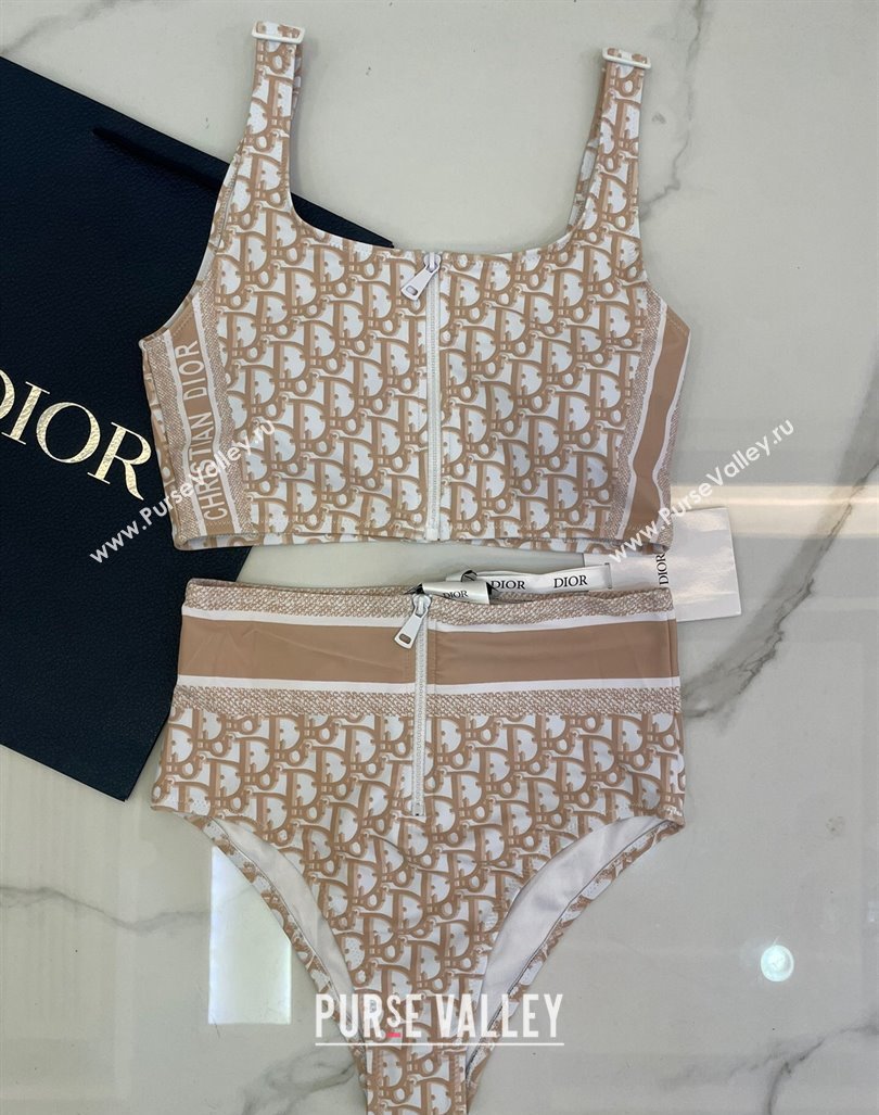 Dior Zipped Swimwear Beige Oblique 2024 061802 (A-240618096)