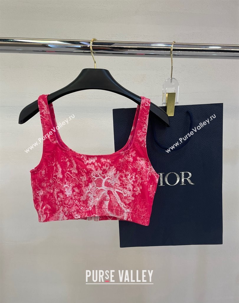 Dior Zipped Swimwear Pink Print 2024 061802 (A-240618098)