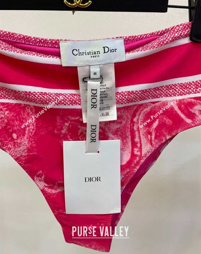 Dior Zipped Swimwear Pink Print 2024 061802 (A-240618098)