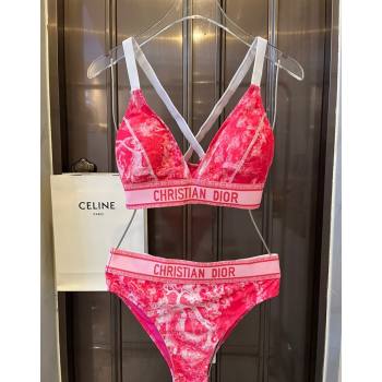 Dior Fluorescent Swimwear Pink 2024 0618 (XMN-240618083)