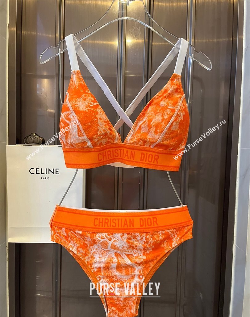 Dior Fluorescent Swimwear Orange 2024 0618 (XMN-240618085)