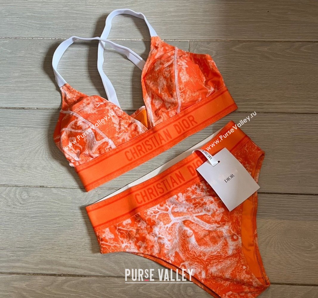 Dior Fluorescent Swimwear Orange 2024 0618 (XMN-240618085)