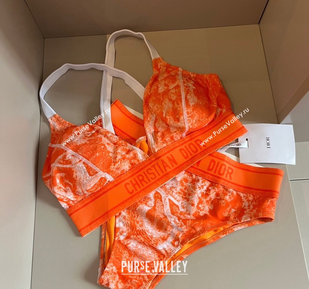 Dior Fluorescent Swimwear Orange 2024 0618 (XMN-240618085)