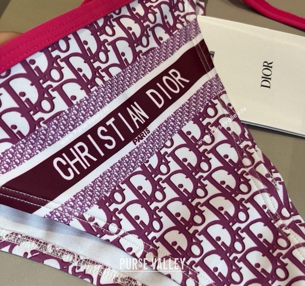 Dior Two-Pieces Swimwear Dark Pink 2025 0313 (WM-250313044)