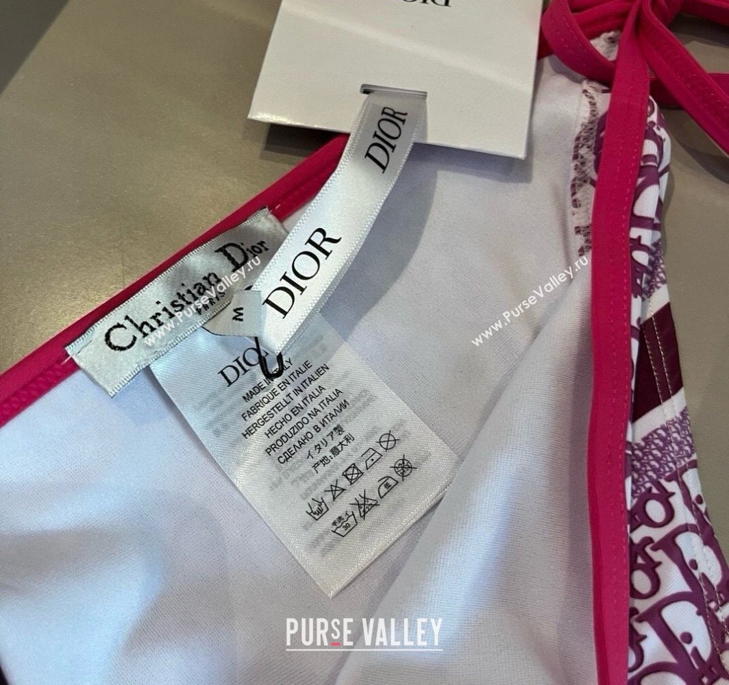 Dior Two-Pieces Swimwear Dark Pink 2025 0313 (WM-250313044)