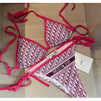Dior Two-Pieces Swimwear Dark Pink 2025 0313 (WM-250313044)