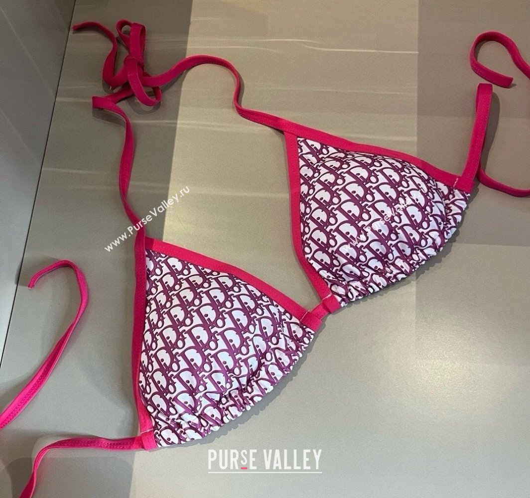 Dior Two-Pieces Swimwear Dark Pink 2025 0313 (WM-250313044)