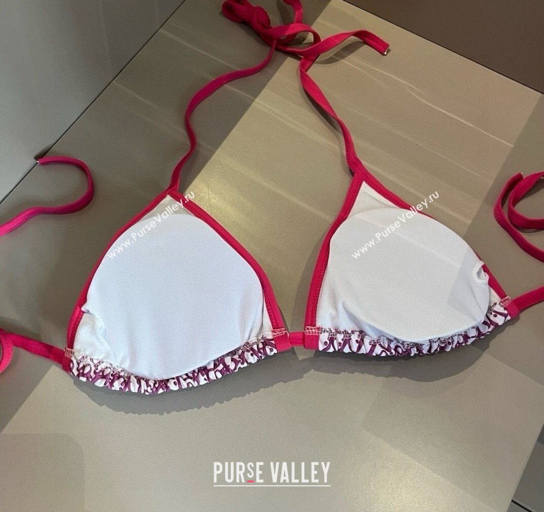 Dior Two-Pieces Swimwear Dark Pink 2025 0313 (WM-250313044)