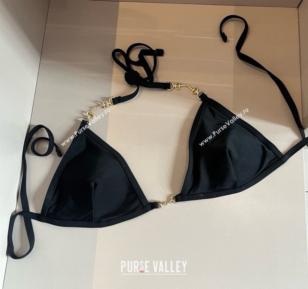 Gucci Two-Pieces Swimwear with Horsebit Black 2025 0313 (WM-250313068)
