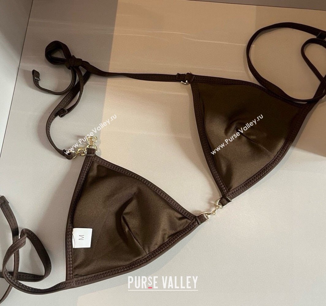 Gucci Two-Pieces Swimwear with Horsebit Brown 2025 0313 (WM-250313069)