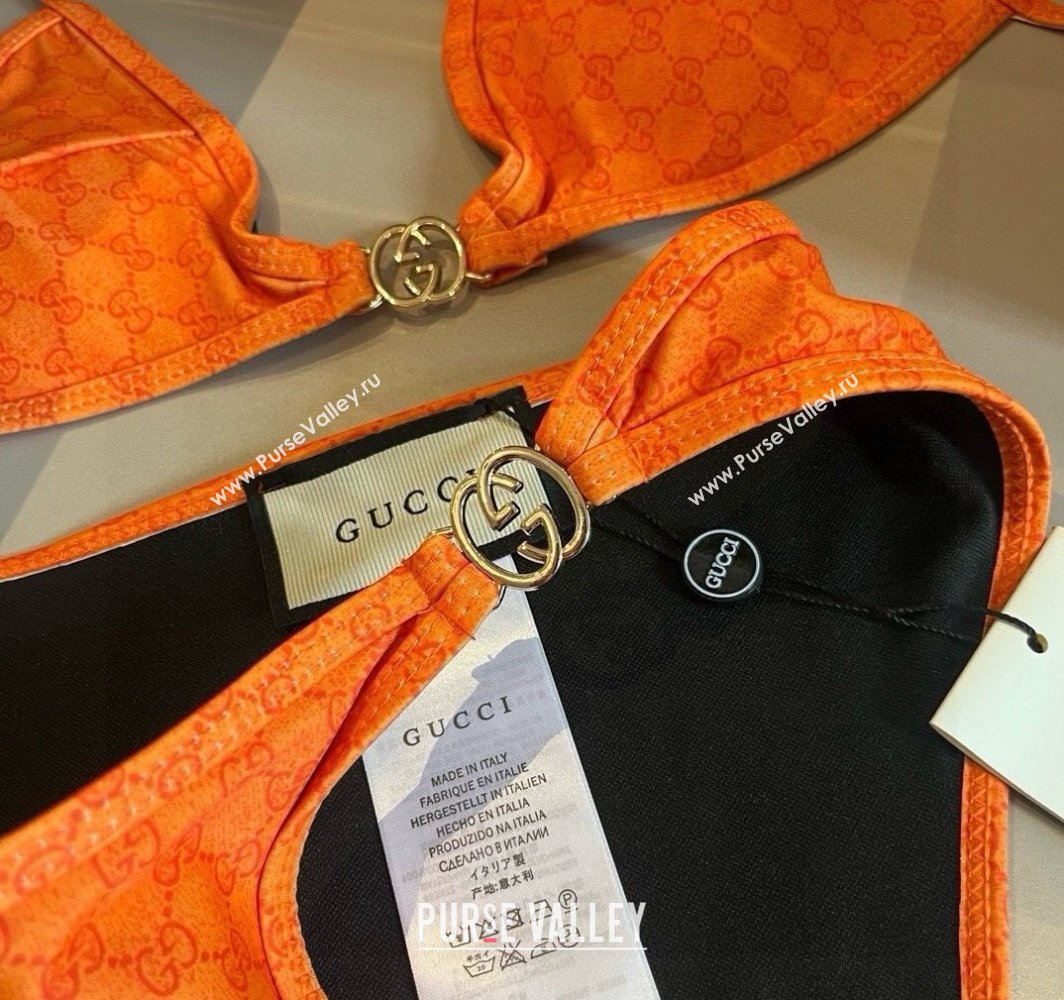 Gucci Two-Pieces Swimwear with Interlocking G Orange 2025 0313 (WM-250313070)
