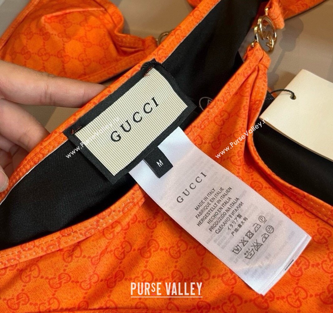 Gucci Two-Pieces Swimwear with Interlocking G Orange 2025 0313 (WM-250313070)