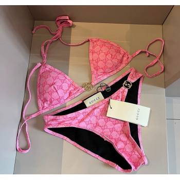 Gucci Two-Pieces Swimwear with Interlocking G Pink 2025 0313 (WM-250313071)