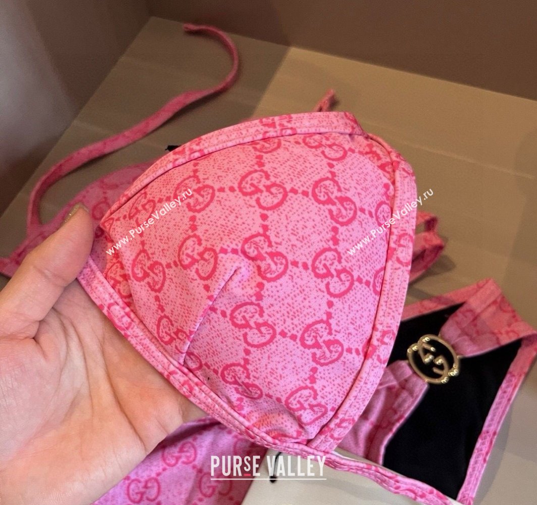 Gucci Two-Pieces Swimwear with Interlocking G Pink 2025 0313 (WM-250313071)