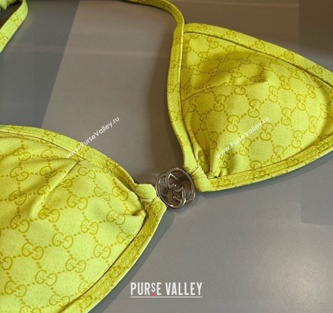 Gucci Two-Pieces Swimwear with Interlocking G Yellow 2025 0313 (WM-250313072)