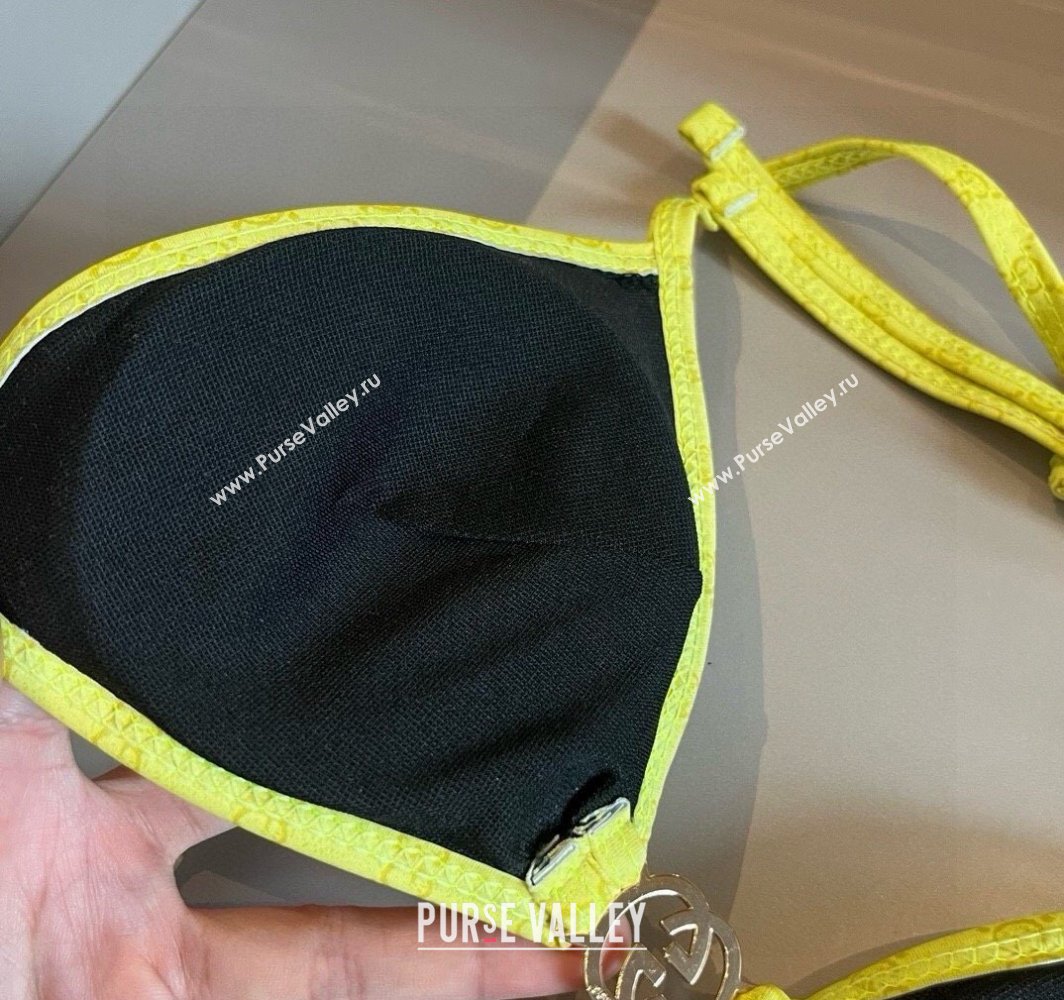 Gucci Two-Pieces Swimwear with Interlocking G Yellow 2025 0313 (WM-250313072)