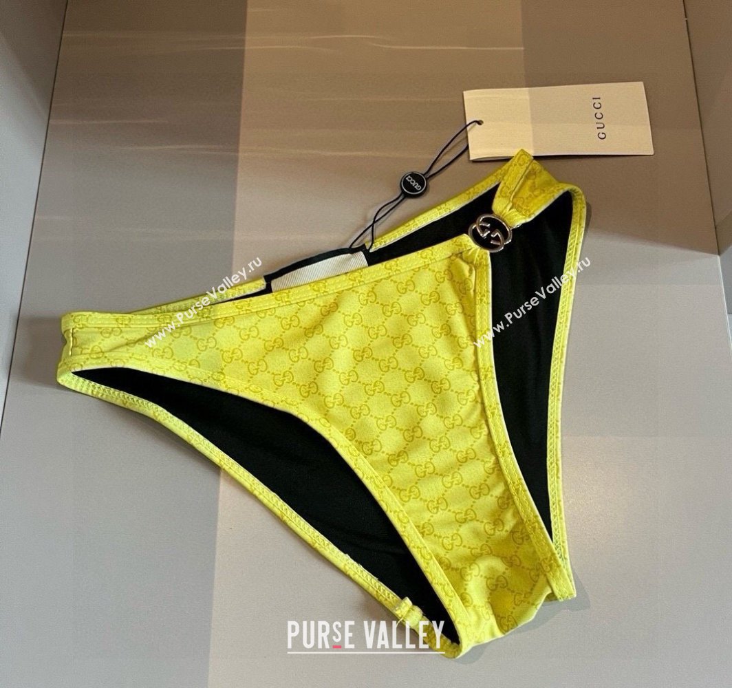 Gucci Two-Pieces Swimwear with Interlocking G Yellow 2025 0313 (WM-250313072)