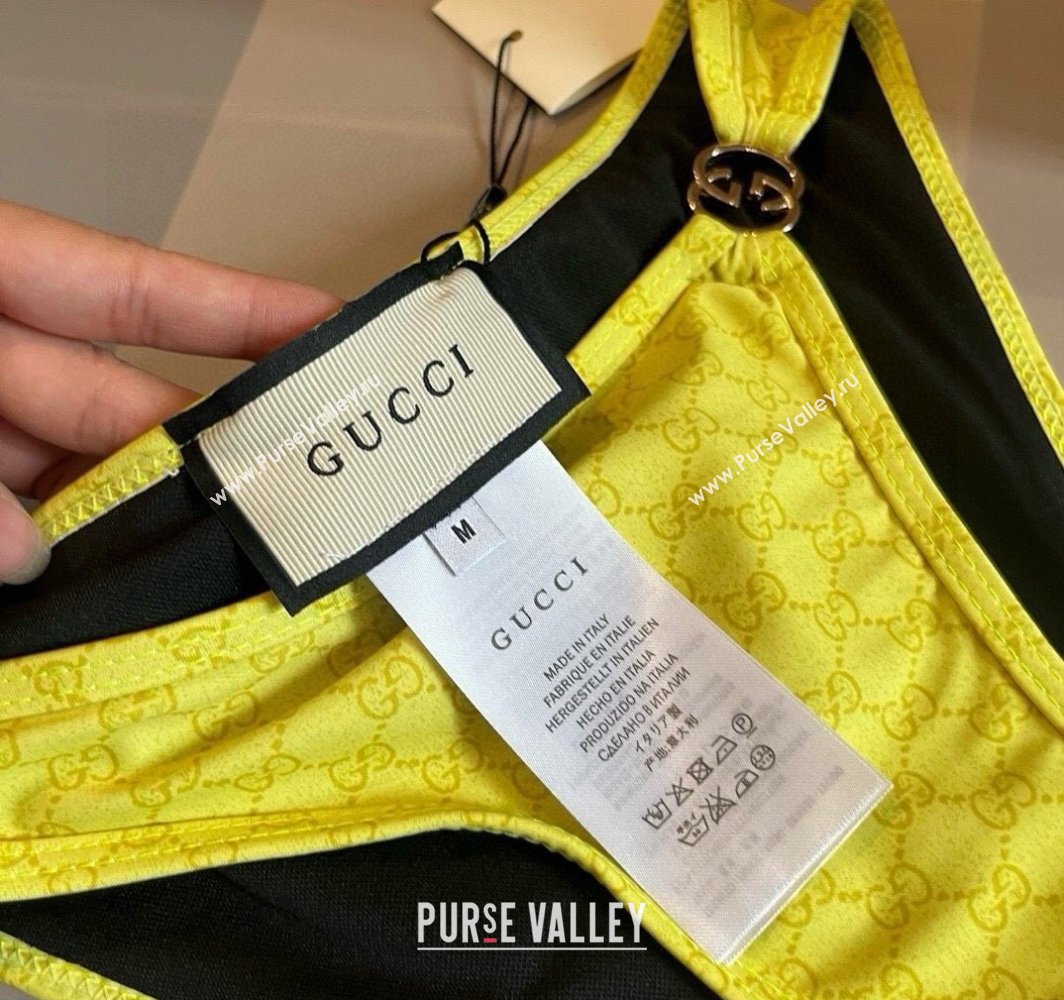 Gucci Two-Pieces Swimwear with Interlocking G Yellow 2025 0313 (WM-250313072)