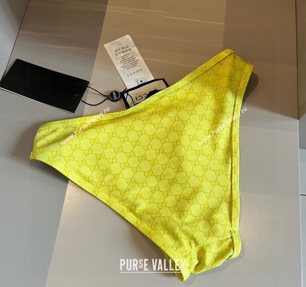 Gucci Two-Pieces Swimwear with Interlocking G Yellow 2025 0313 (WM-250313072)