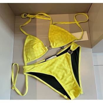 Gucci Two-Pieces Swimwear with Interlocking G Yellow 2025 0313 (WM-250313072)