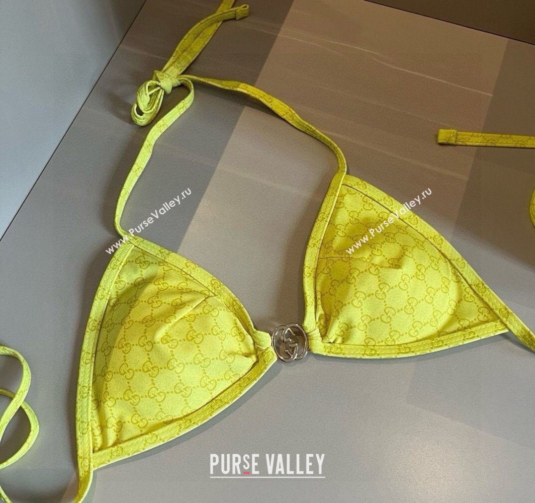 Gucci Two-Pieces Swimwear with Interlocking G Yellow 2025 0313 (WM-250313072)
