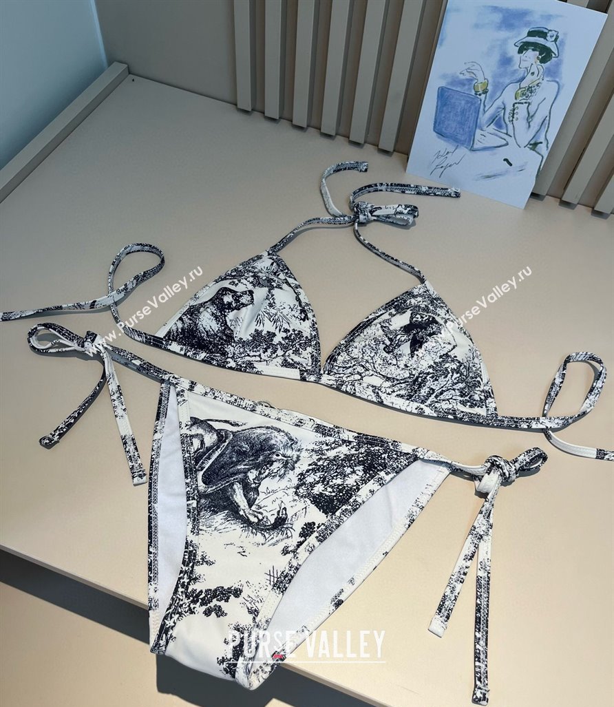 Dior Two-Pieces Swimwear and Skirt Set White 2025 (WM-250313060)