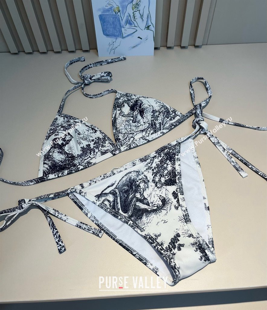 Dior Two-Pieces Swimwear and Skirt Set White 2025 (WM-250313060)