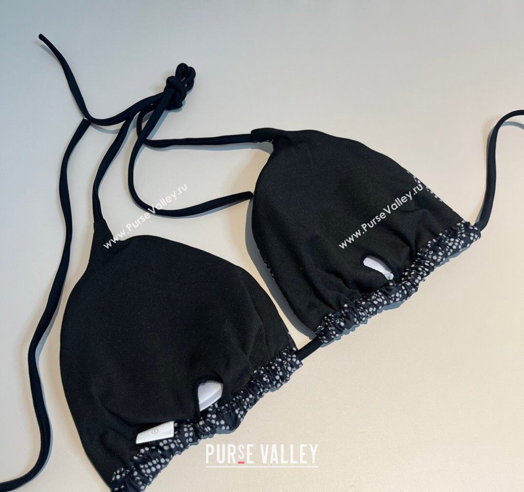 Fendi Dotted Logo Two-Pieces Swimwear Black 2025 (WM-250313019)