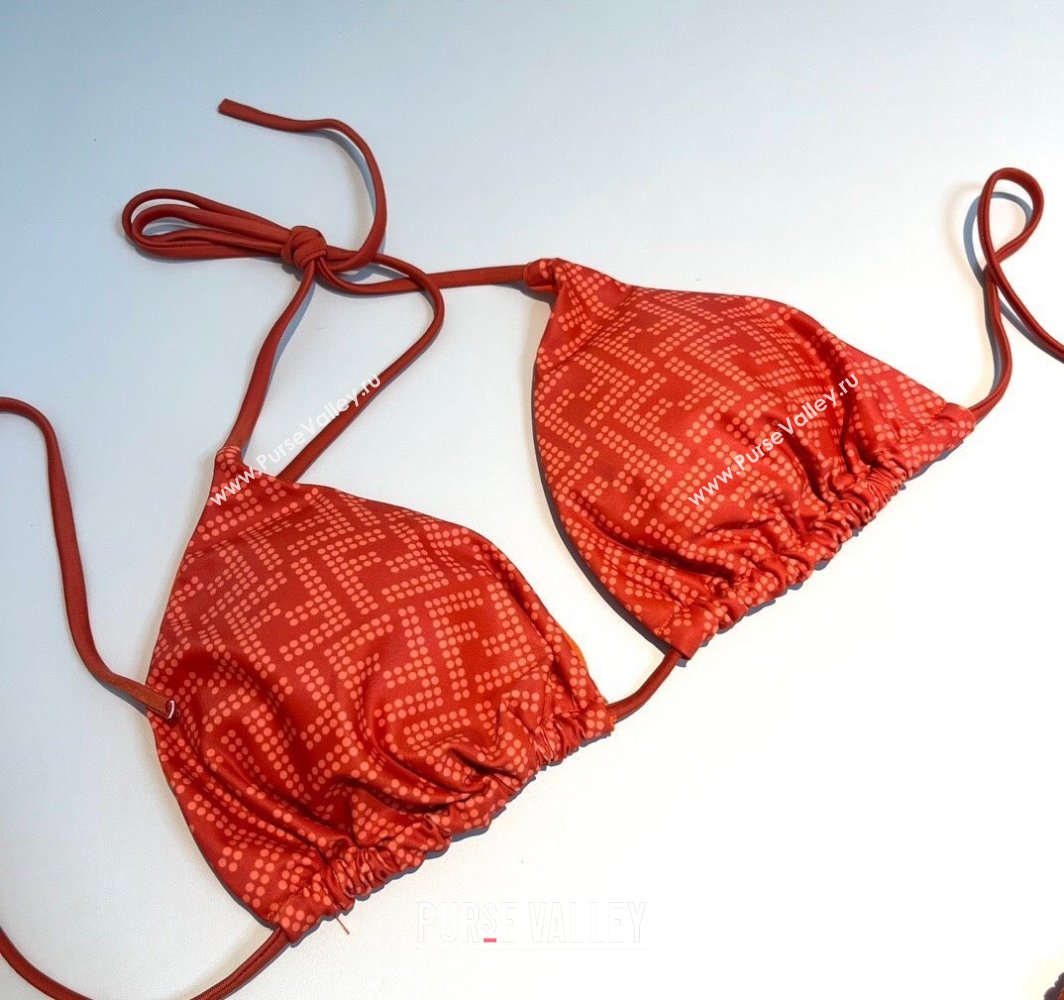 Fendi Dotted Logo Two-Pieces Swimwear Orange 2025 (WM-250313020)