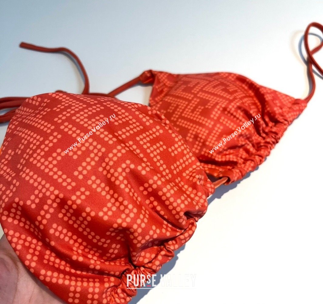 Fendi Dotted Logo Two-Pieces Swimwear Orange 2025 (WM-250313020)