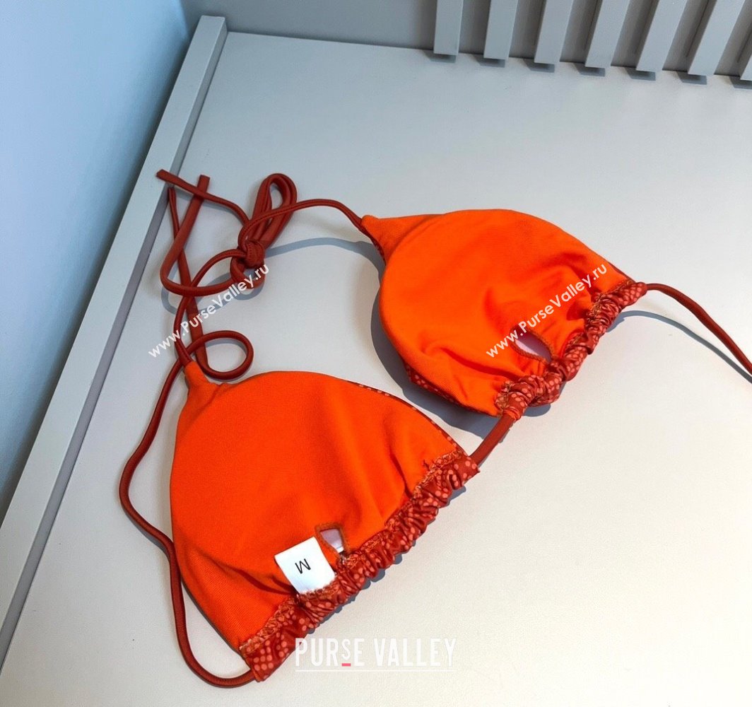 Fendi Dotted Logo Two-Pieces Swimwear Orange 2025 (WM-250313020)