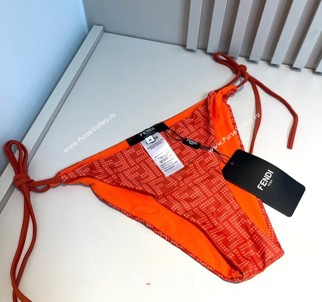 Fendi Dotted Logo Two-Pieces Swimwear Orange 2025 (WM-250313020)