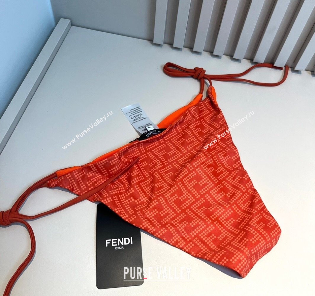 Fendi Dotted Logo Two-Pieces Swimwear Orange 2025 (WM-250313020)