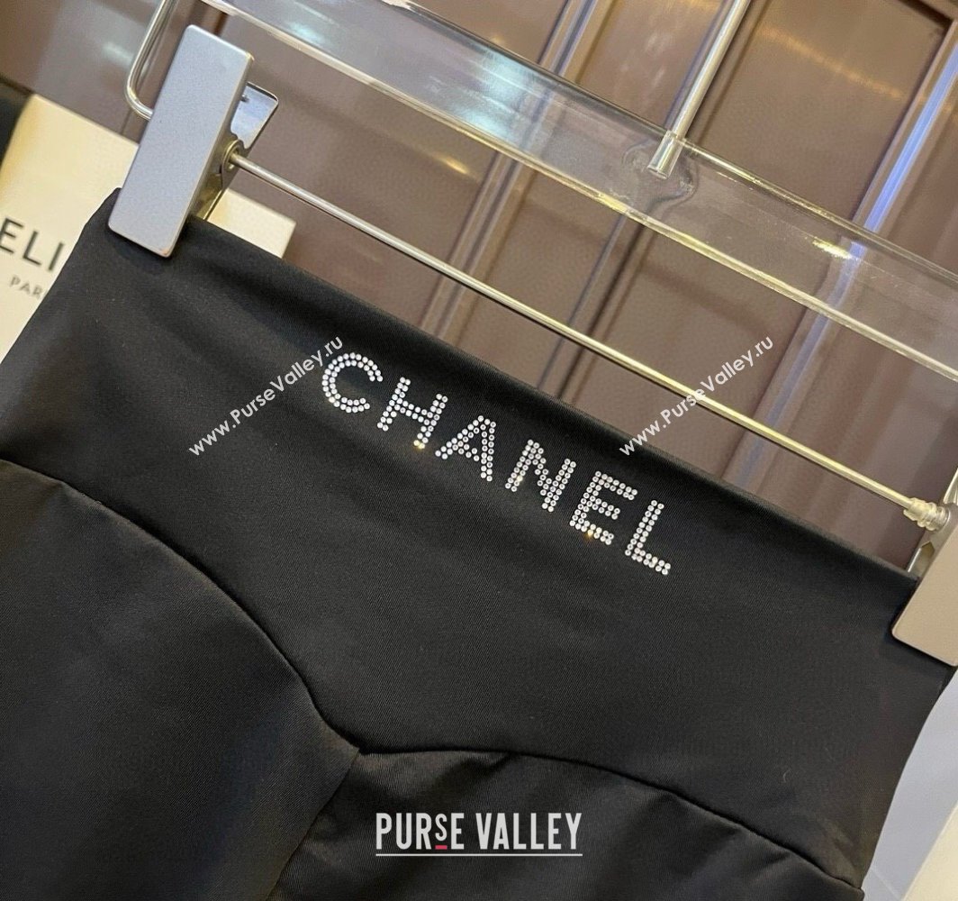 Chanel Yoga Activewear Set with Strass Black 2025 0314 (WM-250314001)