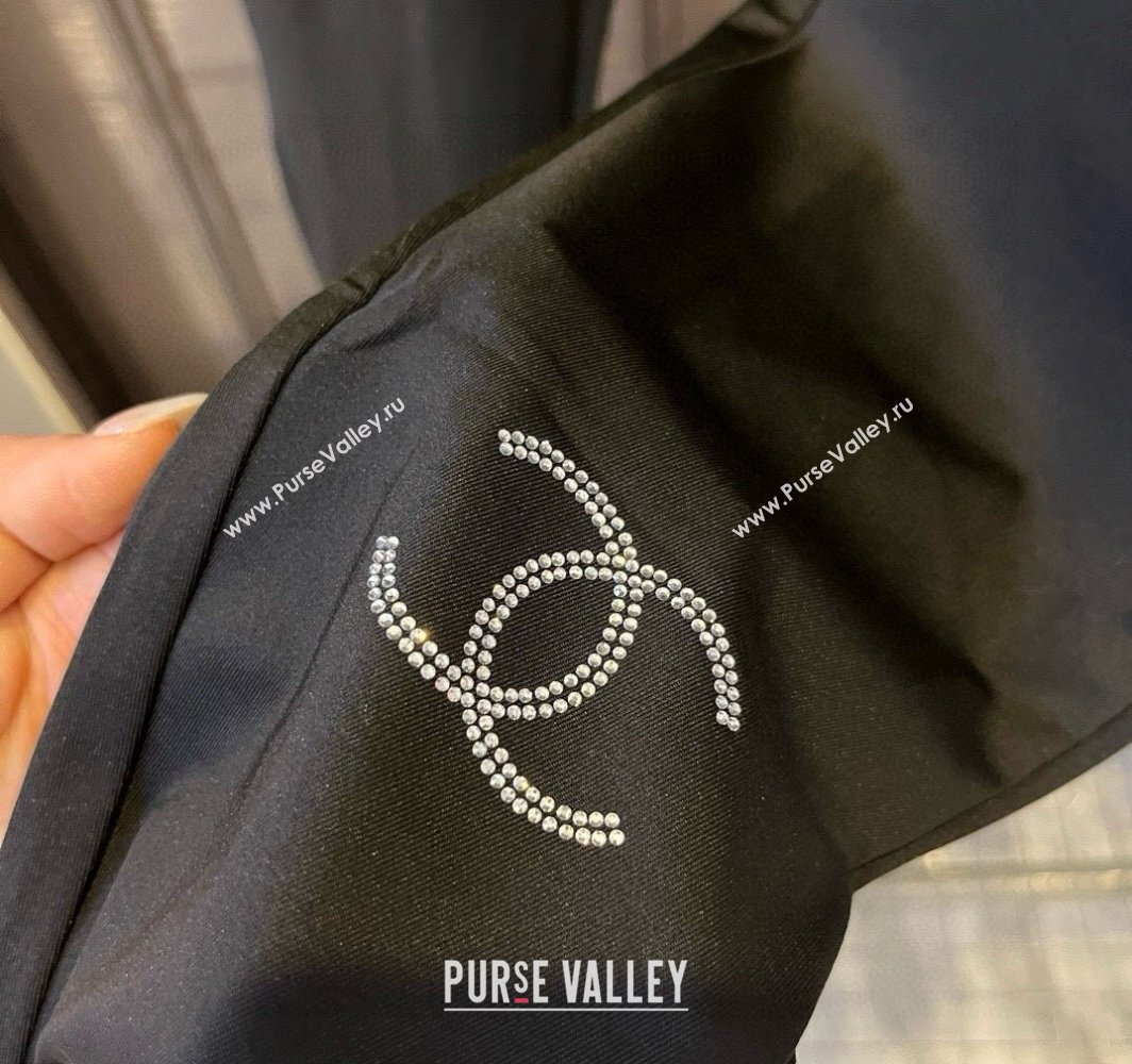 Chanel Yoga Activewear Set with Strass Black 2025 0314 (WM-250314001)