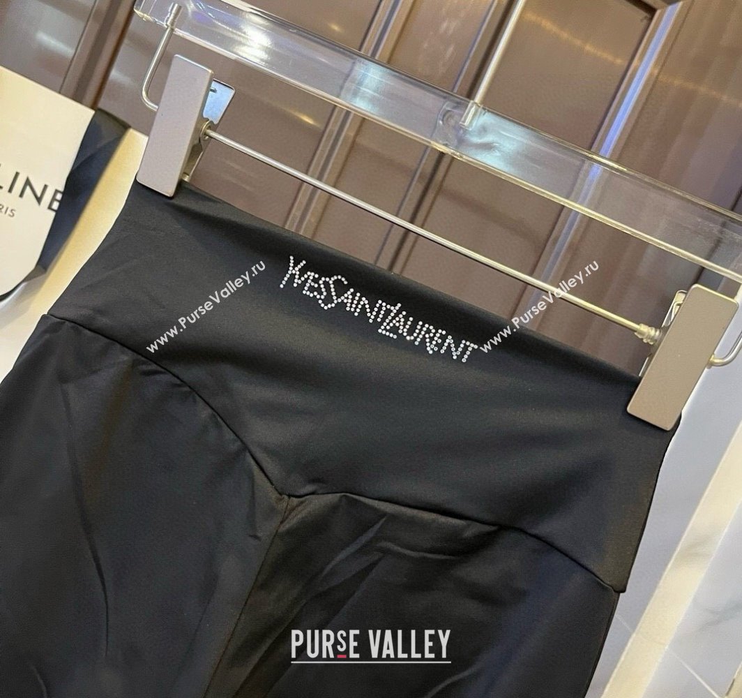 Saint Laurent Yoga Activewear Set with Strass Black 2025 0314 (WM-250314002)