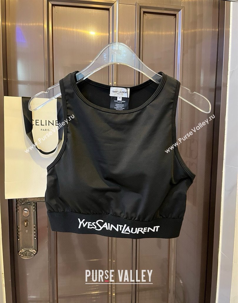 Saint Laurent Yoga Activewear Set with Strass Black 2025 0314 (WM-250314002)