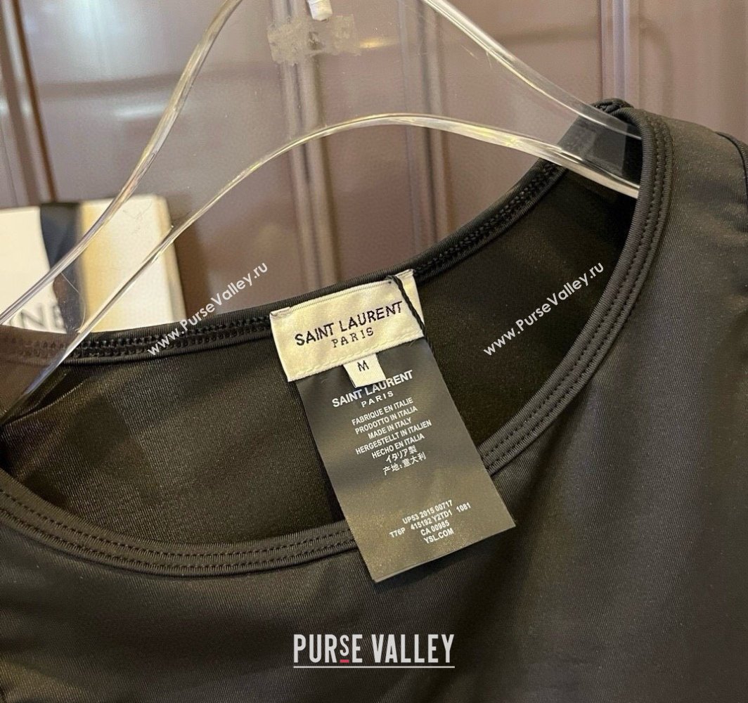 Saint Laurent Yoga Activewear Set with Strass Black 2025 0314 (WM-250314002)