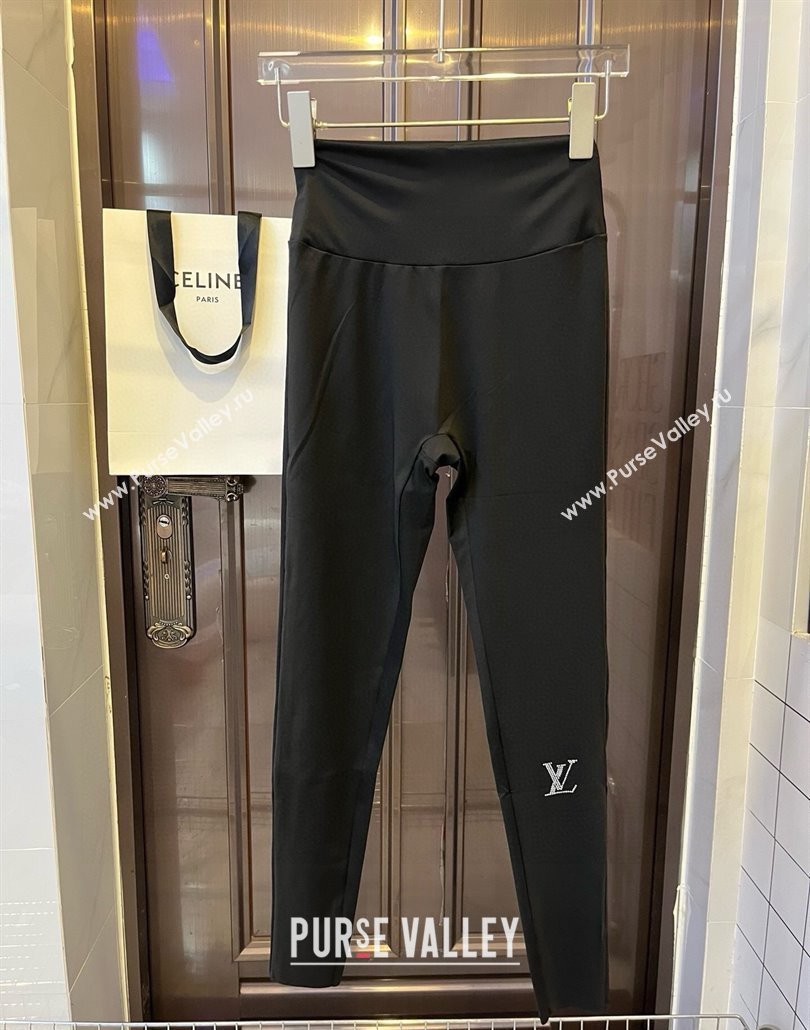 Louis Vuitton Yoga Activewear Set with Strass Black 2025 0314 (WM-250314003)