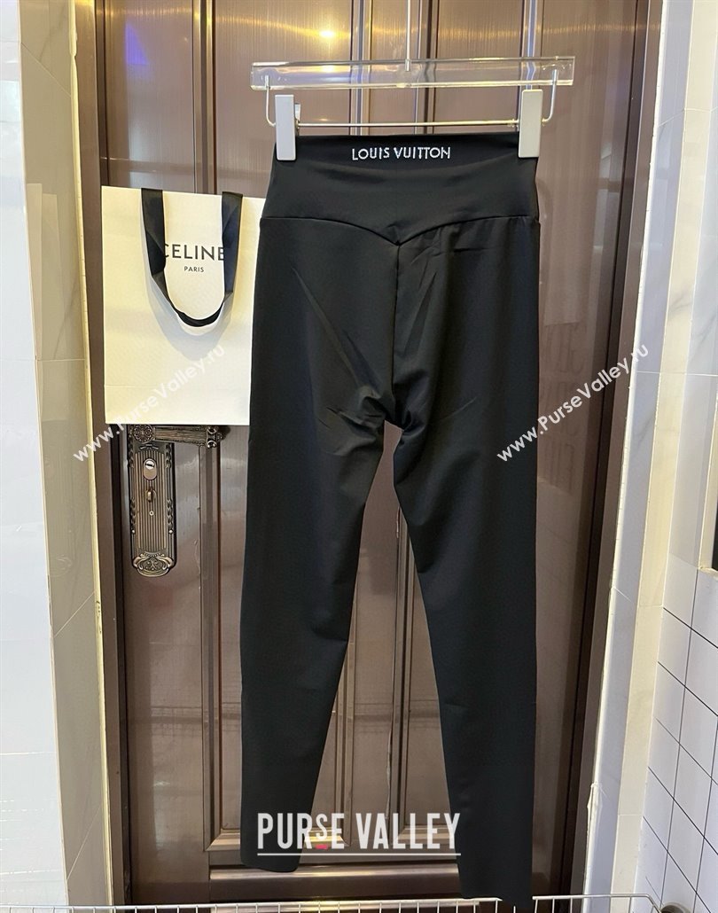 Louis Vuitton Yoga Activewear Set with Strass Black 2025 0314 (WM-250314003)