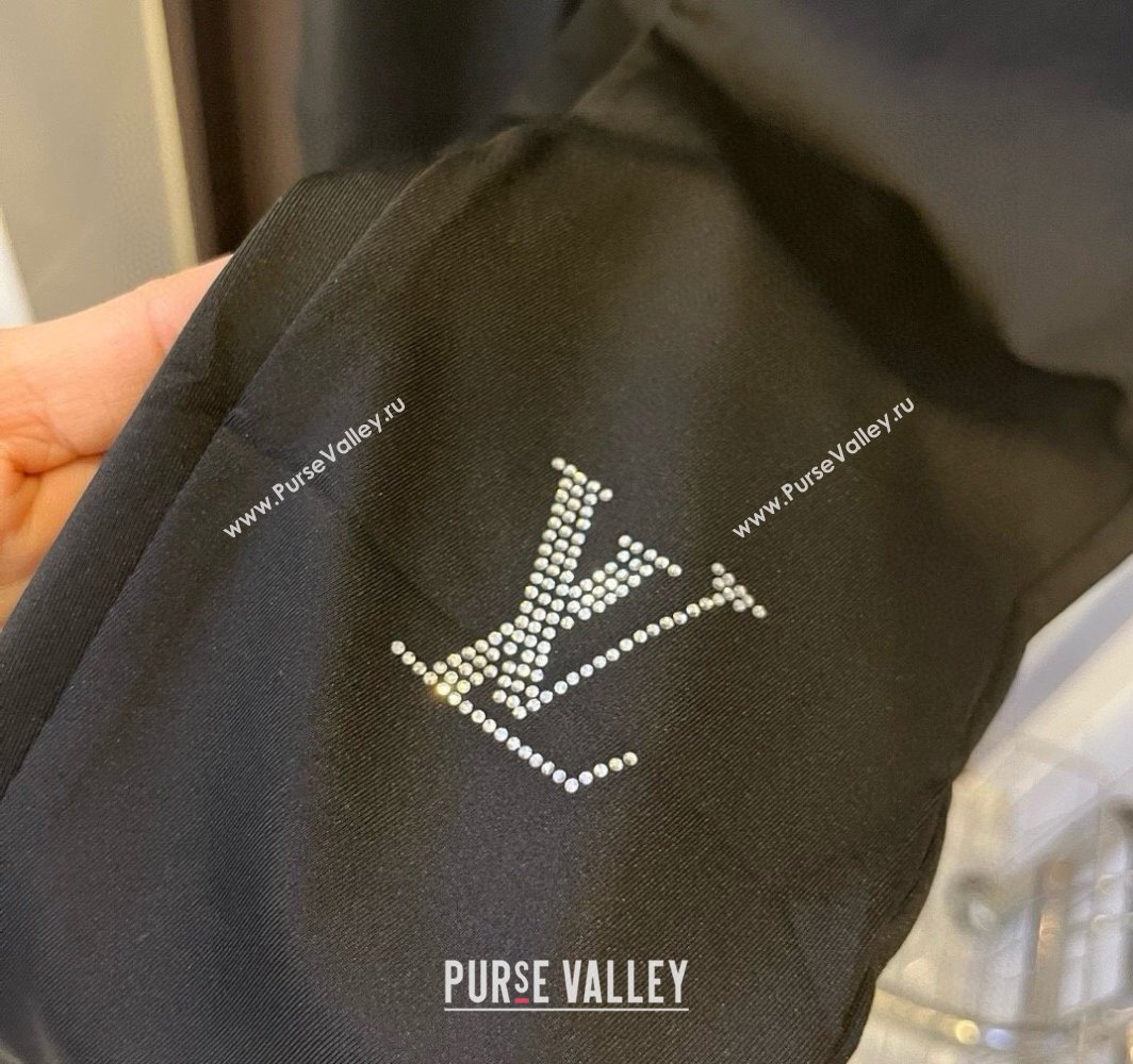 Louis Vuitton Yoga Activewear Set with Strass Black 2025 0314 (WM-250314003)