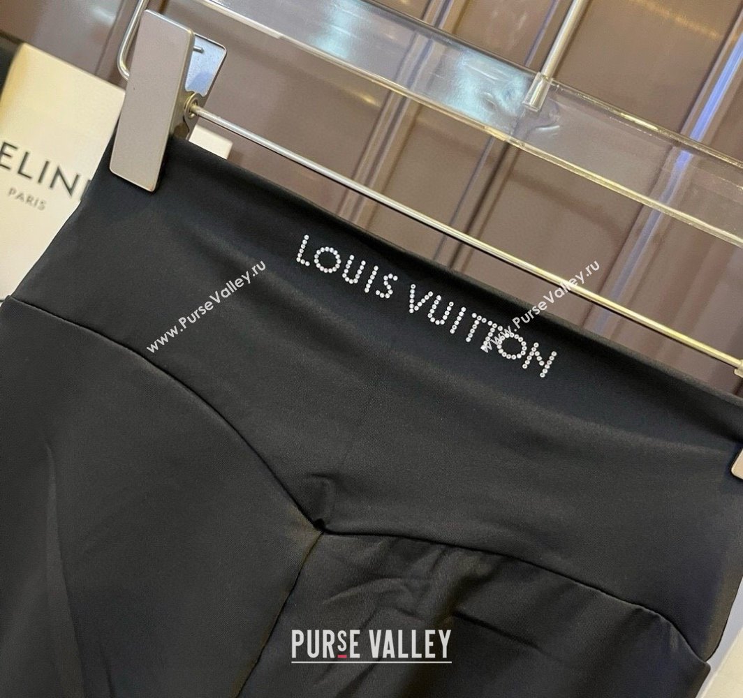 Louis Vuitton Yoga Activewear Set with Strass Black 2025 0314 (WM-250314003)