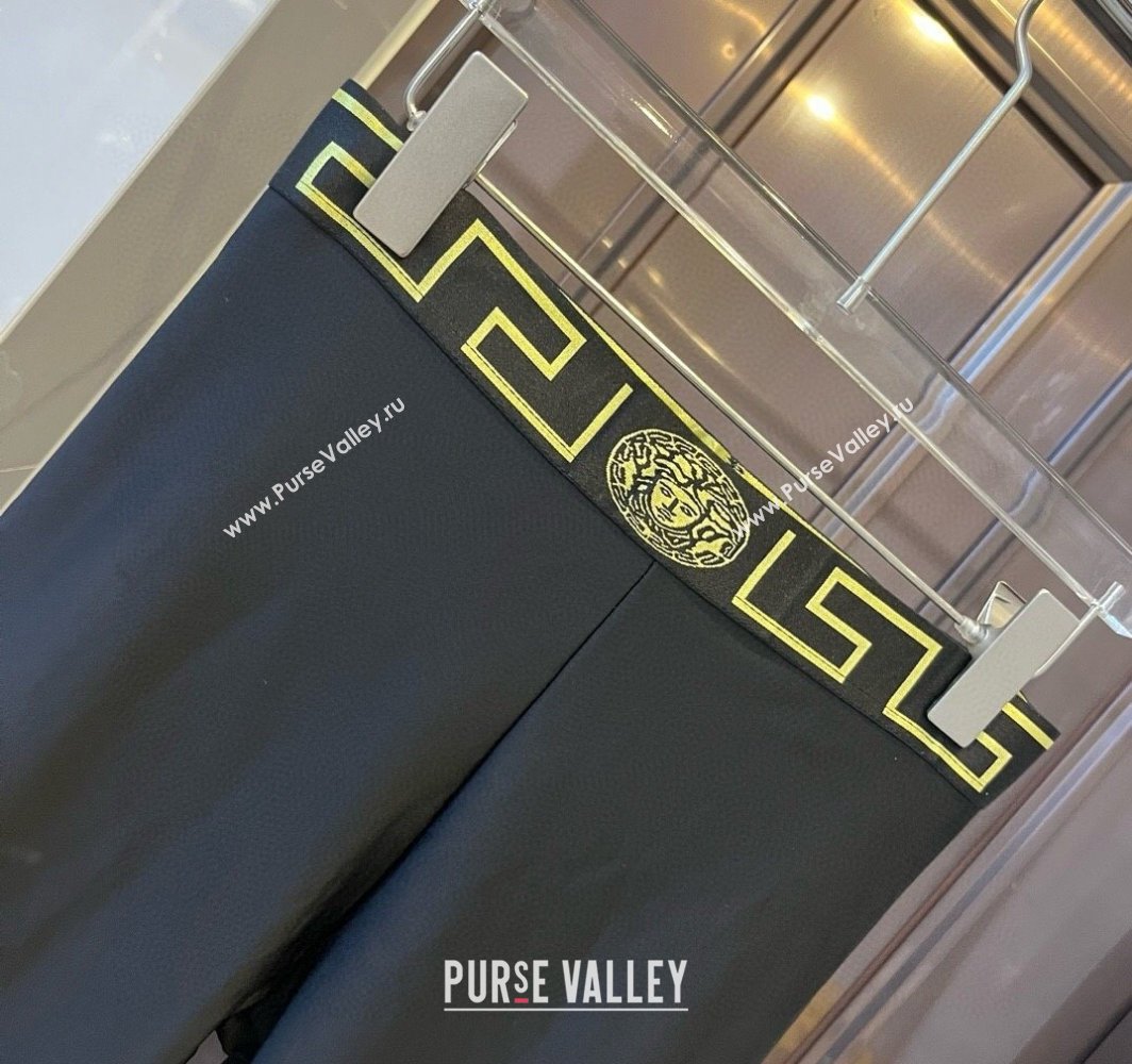 Versace Yoga Activewear Set Black/Yellow 2025 0314 (WM-250314004)