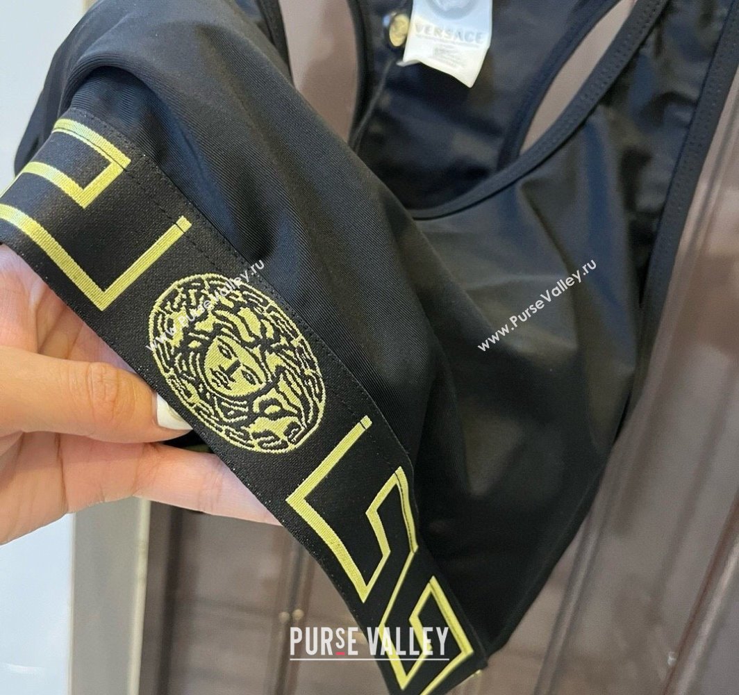 Versace Yoga Activewear Set Black/Yellow 2025 0314 (WM-250314004)