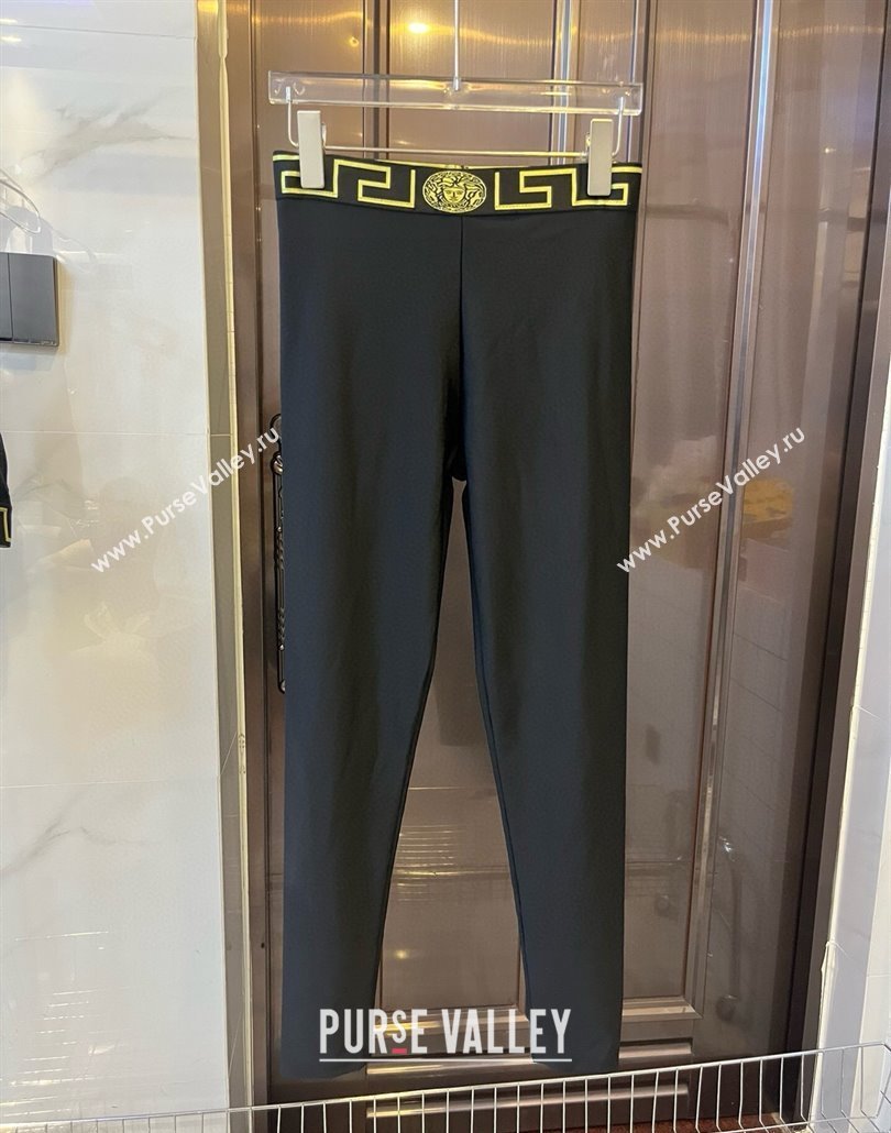 Versace Yoga Activewear Set Black/Yellow 2025 0314 (WM-250314004)
