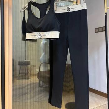 Burberry TB Yoga Activewear Set Black 2025 0314 (WM-250314005)