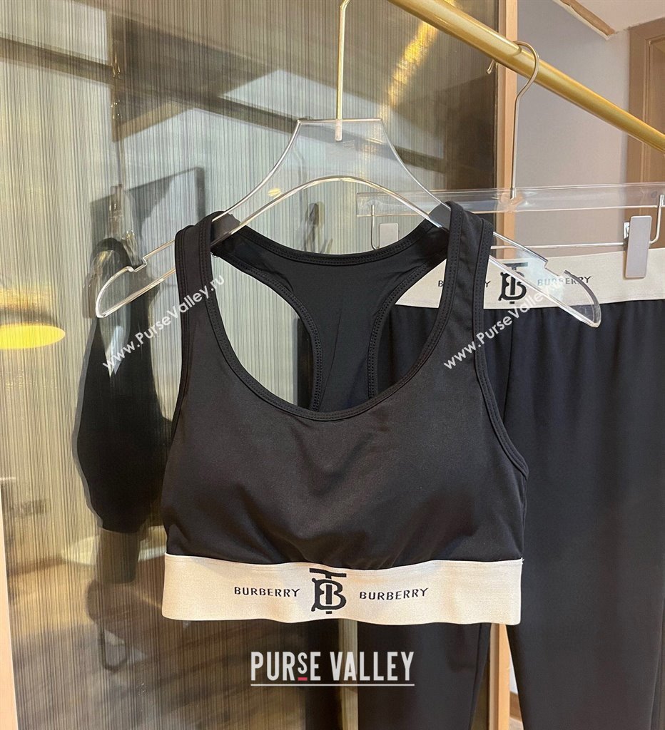 Burberry TB Yoga Activewear Set Black 2025 0314 (WM-250314005)