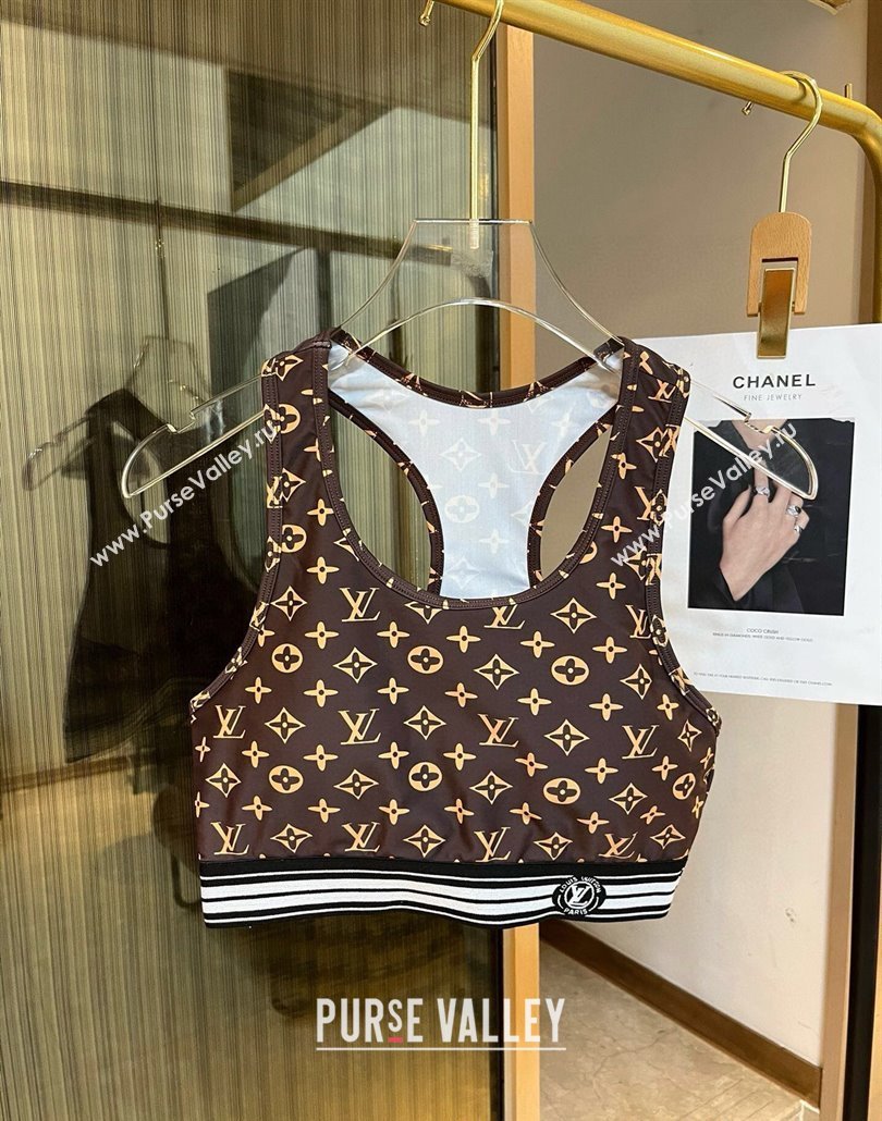 Louis Vuitton Yoga Activewear Set Brown 2025 0314 (WM-250314006)