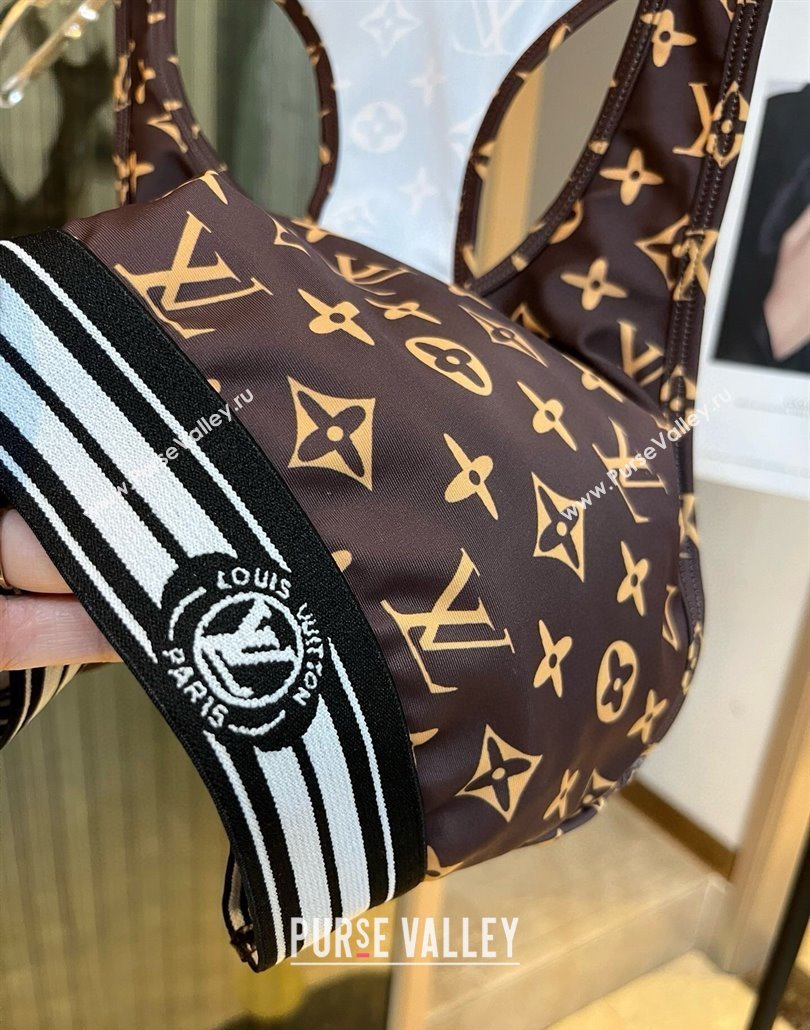 Louis Vuitton Yoga Activewear Set Brown 2025 0314 (WM-250314006)